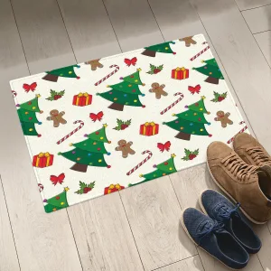 Christmas Tree Christmas Cake Symbolic Gifts For Christmas Door Mat