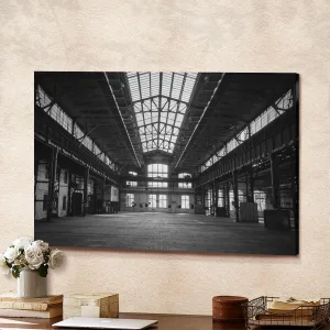 Abandoned Old Industrial Interior Canvas Wall Art Home Decor