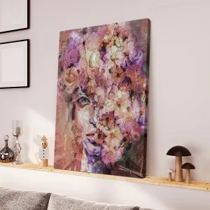 Abstract Color Paint Portrait Oil Painting Canvas Wall Art Home Decor