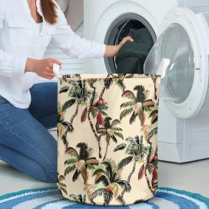 Seamless Pattern Palm Trees Laundry Basket