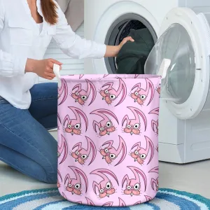 Angry Easter Bunny Seamless Pattern Laundry Basket