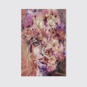 Abstract Color Paint Portrait Oil Painting Canvas Wall Art Home Decor