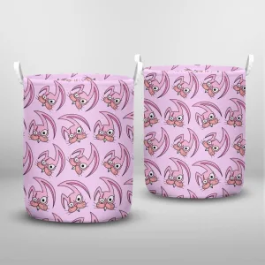 Angry Easter Bunny Seamless Pattern Laundry Basket